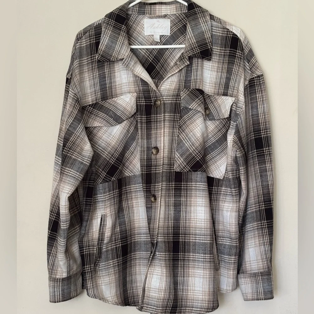 Ashley By 26 Plaid Button-Up Shirt - Picture 10 of 10